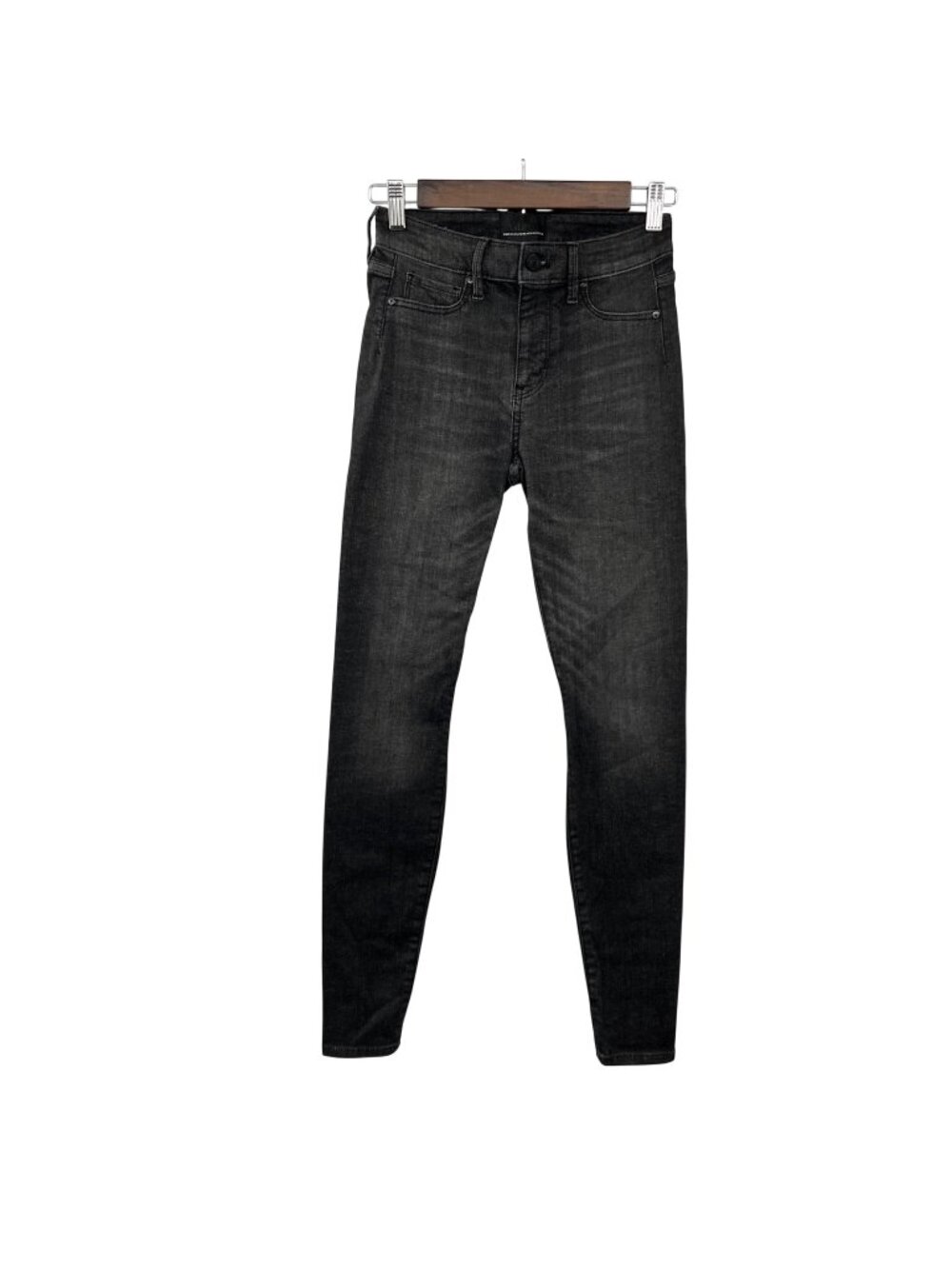 WHBM Womens Jeanie Denim Legging Charcoal Size XXS Zip